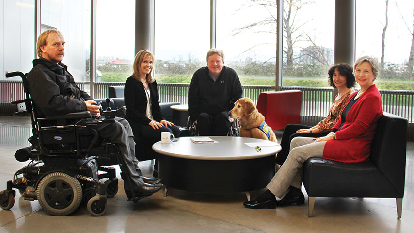 Group photo of the Rick Hansen Access & Inclusion Team.